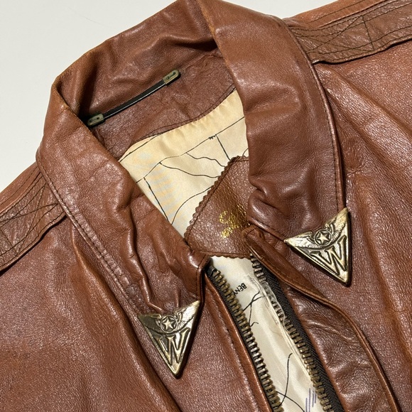 Vintage 70’s Brown Leather Jacket - Picture 3 of 10